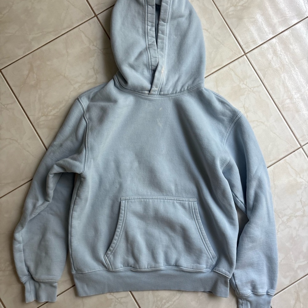 Aritzia Pale Blue Pullover Hoodie